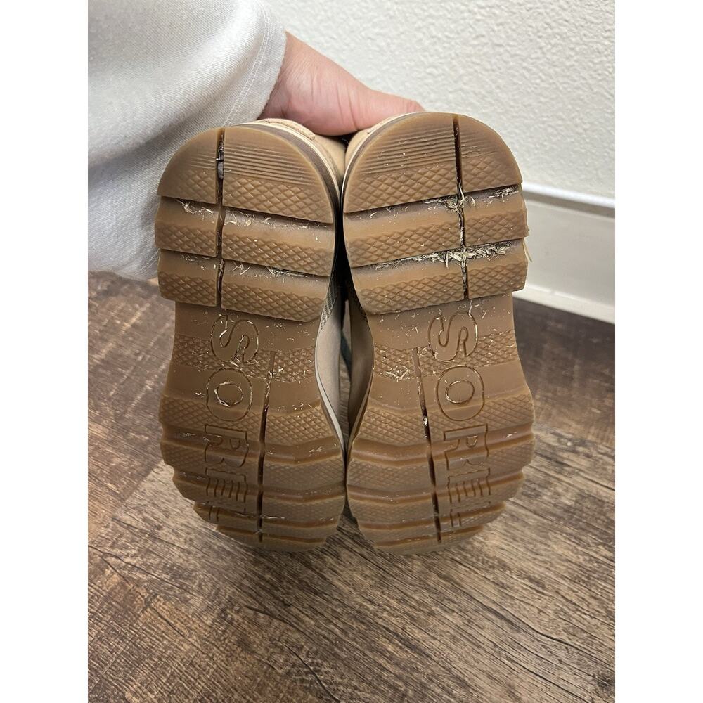 New Sorel Lennox Tan Suede Waterproof Hiker Boots Size 8.5 Woman’s - Picture 8 of 8